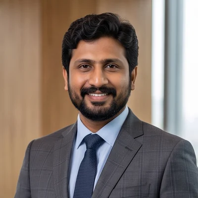 Portrait of Amit Gedam, Founder & Managing Director